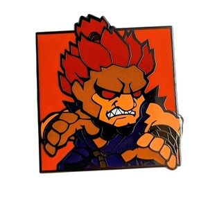 Capcom Street Fighter Akuma Large Square Enamel Pin